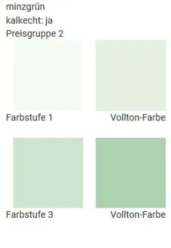 Casa Natura Wandfarben in minzgrün